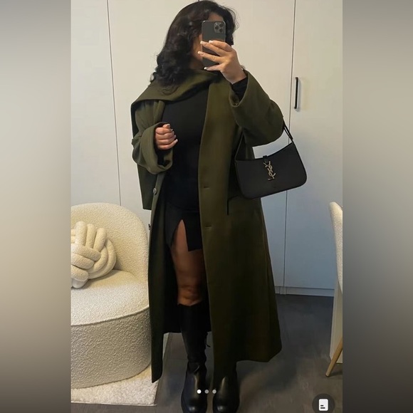 Zara Wool Scarf Coat - Picture 6 of 16